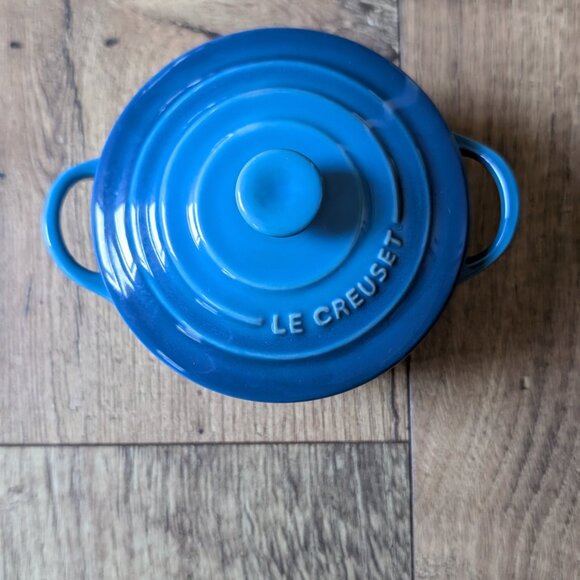 NWT 8 Ounce Le Creuset Mini Cocotte in Lapis - Picture 2 of 6